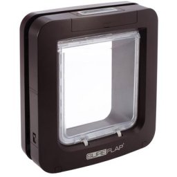 SureFlap Chatière XXL marron avec lecteur de puces pour chien et chat - Marron