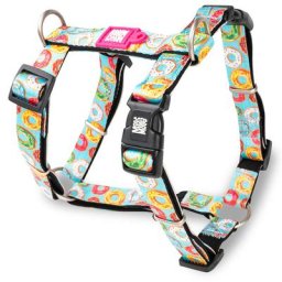 Harnais en H Max & Molly Donuts pour chien - taille S : tour de poitrail 41-52 cm