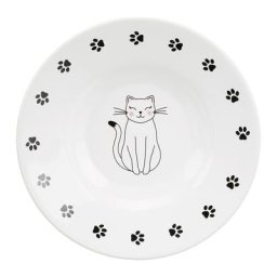 Assiette en céramique (200mL - 15cm) Trixie pour chat à museau court