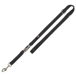 Laisse réglable Trixie Premium noire pour chien - taille M–L : L 2 m x l 2 cm