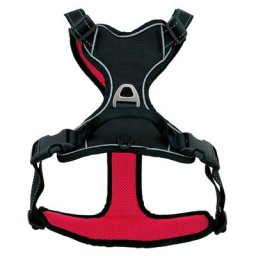 Harnais Petlando Strong rouge/noir pour chien - taille S : tour de poitrail 46 - 56 cm