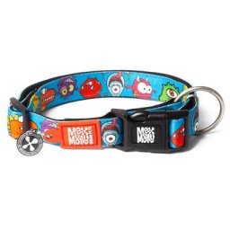 Collier Max & Molly Smart ID Little Monsters pour chien - taille S : tour de cou 28-45 cm, l 1,5cm