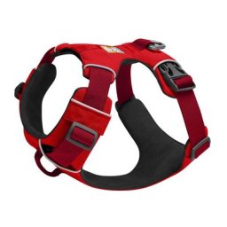 Harnais Ruffwear Front Range - taille S : tour de poitrail 56 - 69 cm / largeur 2,4 cm - rouge