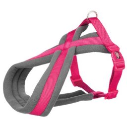 Harnais Trixie Premium fuchsia pour chien - taille M-L : tour de poitrail 50-90 cm