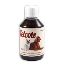 250mL Velcote peau & pelage huile pour animaux - Compléments pour chien et chat