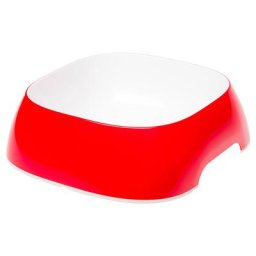 Gamelle taille L (1,2 L) Ferplast Glam, rouge pour chien et chat