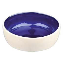 Lot de 2 gamelles (0,3L - 12cm) en céramique bicolore Trixie pour chien et chat
