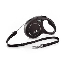 Laisse-cordon flexi New Classic S (8 m), noir pour chien - laisse flexi New Classic S, noir (8 m)
