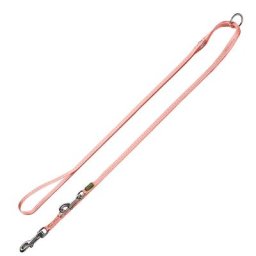 Laisse réglable HUNTER Tripoli rose clair pour chiot et petit chien - L 200 cm, l 10 mm