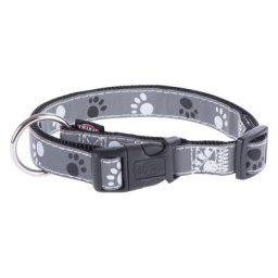 Collier M-L Trixie Silver Reflect, motif de pattes pour chien - Collier pour chien