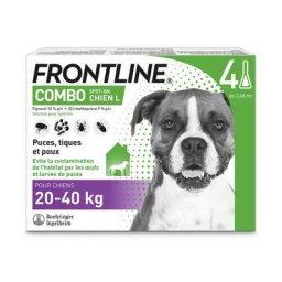 4 pipettes Combo Spot L on Frontline® Chien 20- 40kg