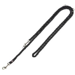 Laisse réglable Trixie Cavo noir pour chien - taille L - XL : L 200 x l 1,8 cm