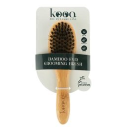 Brosse en bambou kooa pour chien - L 22 x l 6 cm