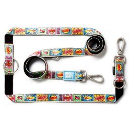 Laisse multifonctions Max & Molly Comic pour chien - taille S : L 200 x l 1,5 cm