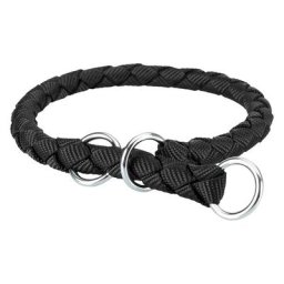 Collier anti-traction Trixie Cavo, noir pour chien - taille XS-S : tour de cou 25-31 cm x l 1,2cm