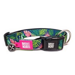 Collier Max & Molly Smart ID Tropical pour chien - taille M : tour de cou 34-55 cm, l 2 cm