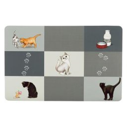 Set de table Trixie Patchwork Cat pour chat L44 l28cm - Set de table pour chat