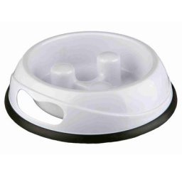 Gamelle en plastique Trixie Slow Feed pour chien et chat - capacité : 1,5 L - 27 cm de diamètre