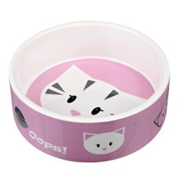 2x Gamelle céramique Trixie Mimi pour chat 300mL 12cm de diamètre - Gamelle pour chat