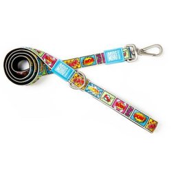Laisse courte Max & Molly Comic pour chien - taille XS : L 120 x l 1 cm