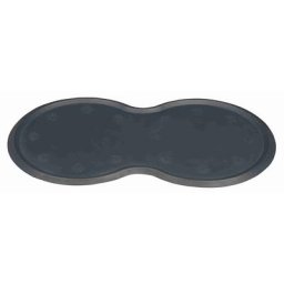 Set de table Trixie, gris foncé pour chien et chat - L 45 x l 25 cm