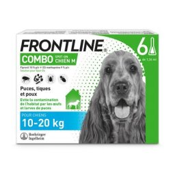 2 x 6 pipettes FRONTLINE Combo Chien M, 10- 20 kg