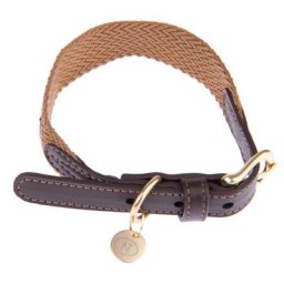 Collier Nomad Tales Bloom, caramel pour chien - taille S : tour de cou 36 - 40 cm, l 25 mm