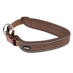 Collier TIAKI Soft & Safe, marron pour chien - taille S : tour de cou 35 - 45 cm, l 40 mm