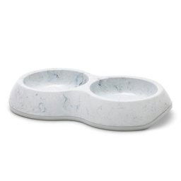 Gamelle double 2x200mL Savic Delice Double Marble pour chat et petit chien
