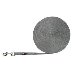 Longe Trixie ultra légère, graphite pour chien - L 15m x l 10mm