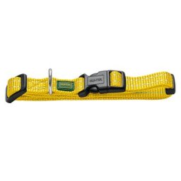 Collier HUNTER Tripoli jaune pour chiot et petit chien - Vario Basic taille XS-S : tour de cou 20-30 cm, l 1 cm