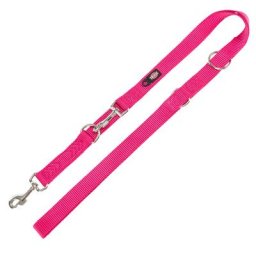 Laisse réglable Trixie Premium fuchsia pour chien - taille M–L : L 2 m x l 2 cm