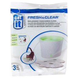 3 filtres de rechange - pour le Petit abreuvoir Catit Design Fresh & Clear 3L