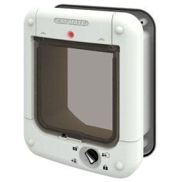 Chatière Cat Mate à micropuce 360W blanche, pour chat