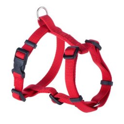Lot : harnais + laisse Hunter Ecco Sport pour chien - harnais S - M + laisse 200 cm / rouge