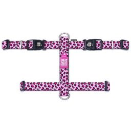 Harnais en H Max & Molly Leopard Pink pour chien - taille M : tour de poitrail 53-69 cm