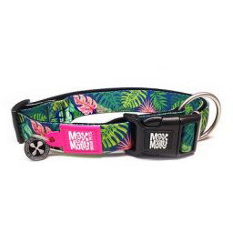 Collier Max & Molly Smart ID Tropical pour chien - taille S : tour de cou 28-45 cm, l 1,5 cm