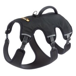 Harnais Ferplast Ergotrekking, noir pour chien - taille M : tour de poitrail 55 - 65 cm