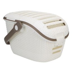 Panier Curver Chien/Chat - Blanc - Panier de transport pour chien et chat