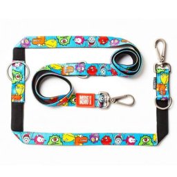 Laisse multifonctions Max & Molly Little Monsters pour chien -taille S : L 200 x l 1,5 cm