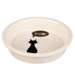 2x Gamelle céramique Trixie avec motif de chat - Gamelle pour chat