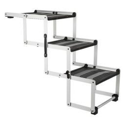 Escalier repliable 3 marches Trixie Friends on Tour en aluminium/TPR