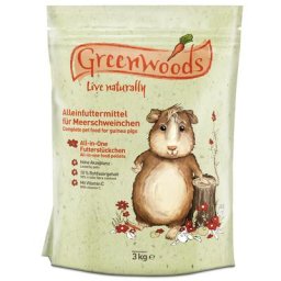 3kg Greenwoods Nourriture pour cochon d'Inde