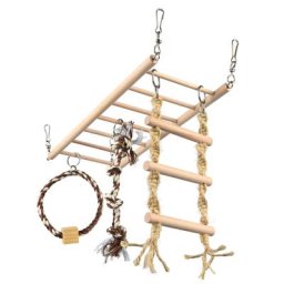 Pont de jeu suspendu Trixie Grand pour furet, rongeur et oiseau L 35 x l 15 cm