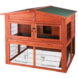 Clapier Lapin + enclos L135xl115xH112 cm - Clapier Trixie Natura XL + enclos rongeur et lapin