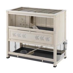 Cage Ferplast Cottage en bois pour lapin et cochon d'Inde - L 108 x l 59 x H 102,5 cm