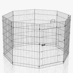 Ferplast Enclos octogonal pour petits animaux - taille M : 8 éléments de l 57 x H 76,5 cm