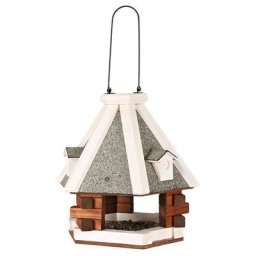 Mangeoire Trixie natura à suspendre, marron/blanc pour oiseaux sauvages - 36 cm de diamètre x H 35 cm