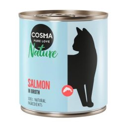 Lot Cosma Nature 24 x 280 g pour chat - saumon
