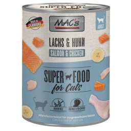 12x800g MAC's saumon, poulet - Pâtée pour chat